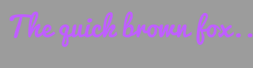 Image with Font Color BF5FFF and Background Color 9C9C9C